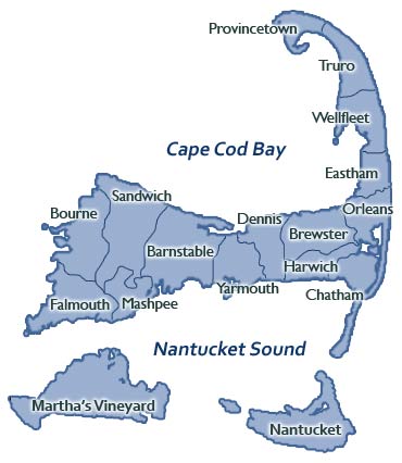 Cape Cod Beaches Map