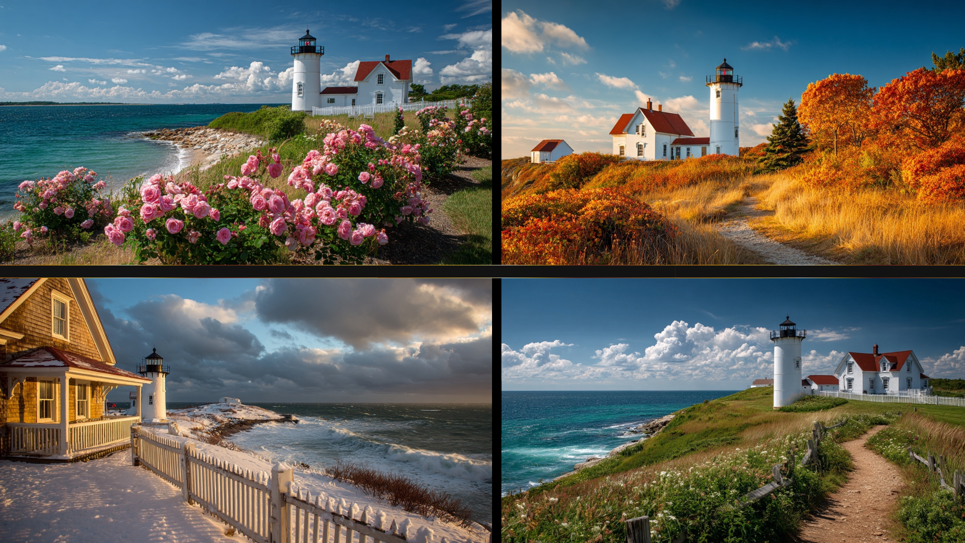 Nobska Lighthouse Through the Seasons