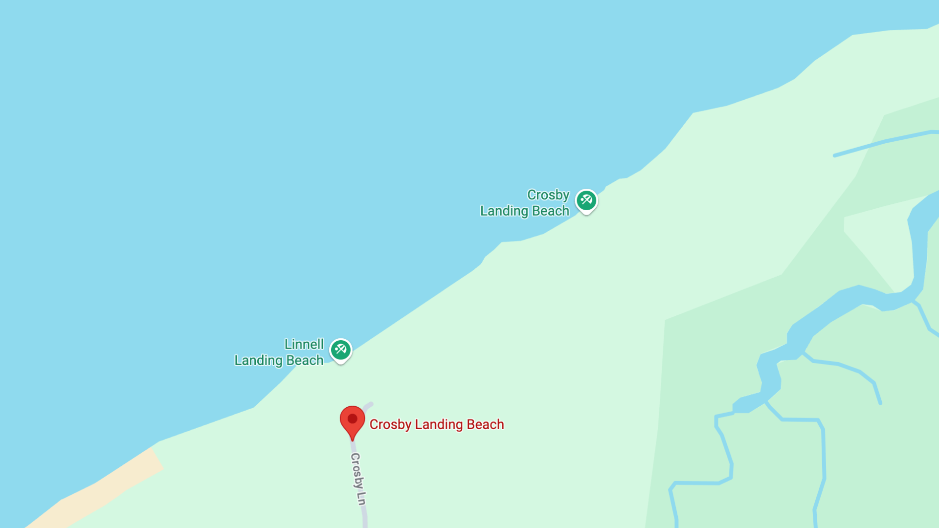 Overview- Crosby Landing Beach