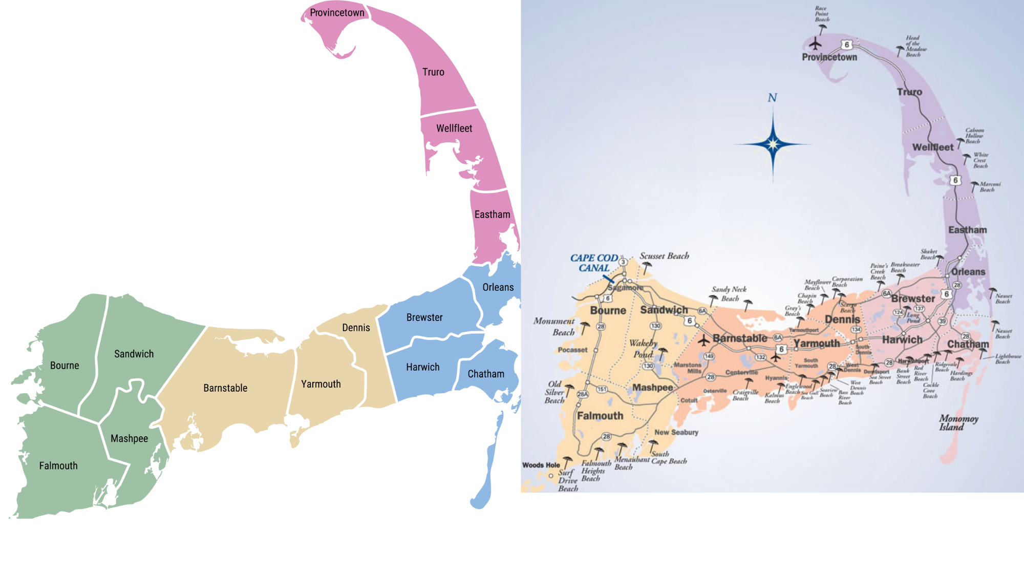 Regional Layouts and Travel Routes